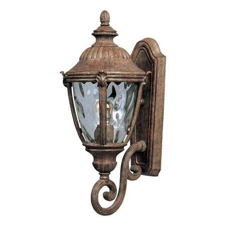 Maxim One Light Earth Tone Water Glass Glass Wall Lantern 40284WGET